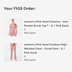 FIGS Pink Sand Set S